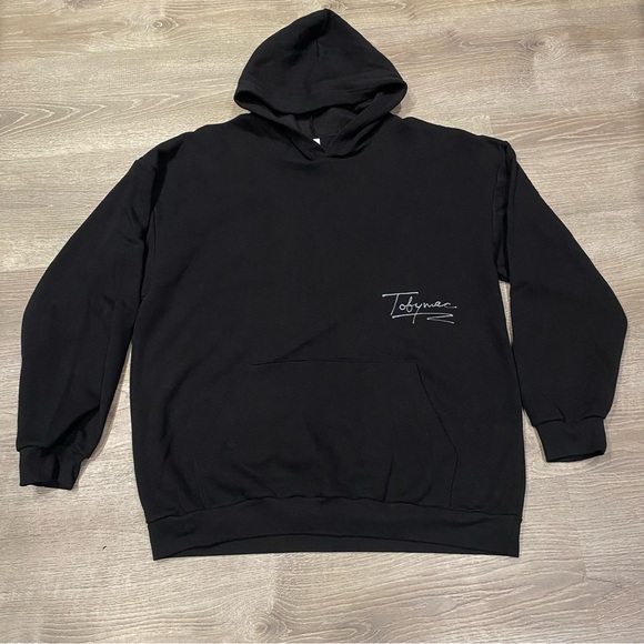 TobyMac Official Merch Signature Black Hoodie Size XL EUC - Picture 3 of 10